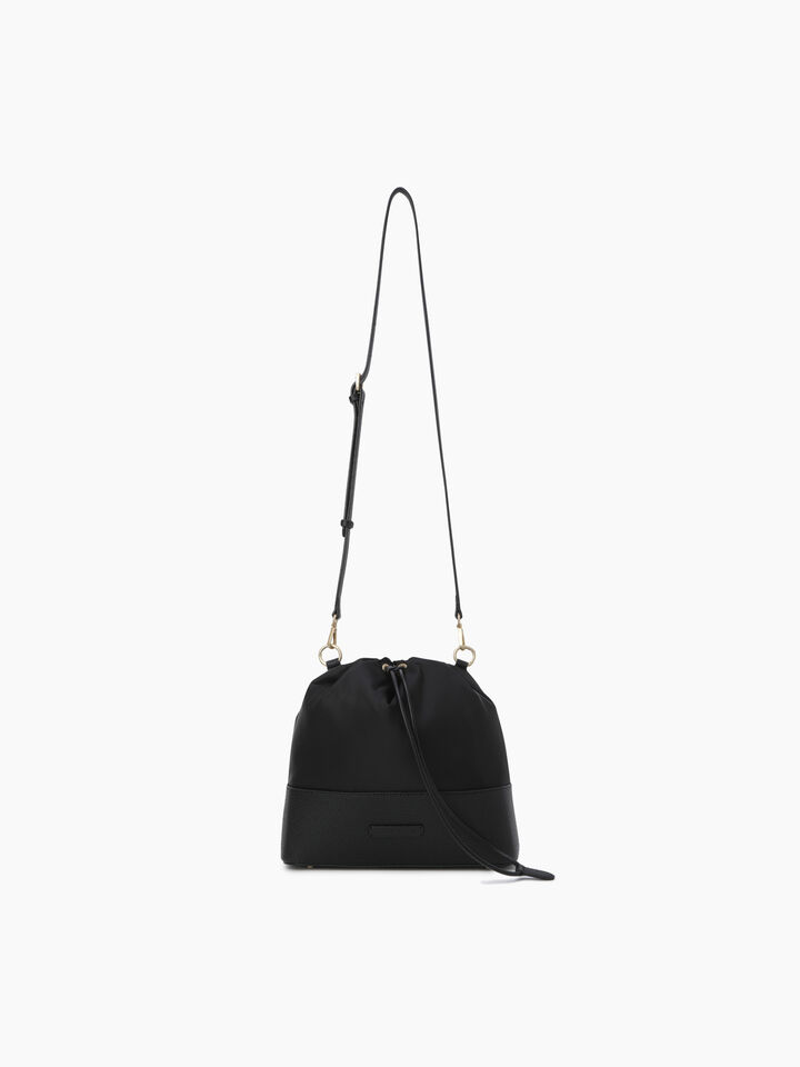 Black bucket bag with double shoulder strap - null - Noir | Sisley K image number 5